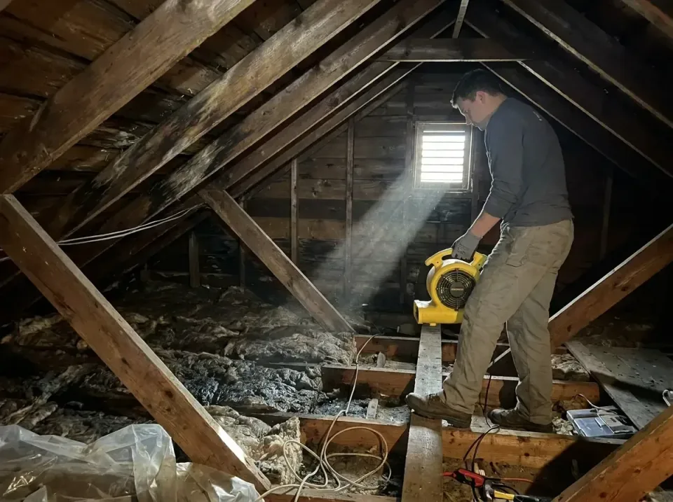 attic-water-damage-drying-proc-007 — frequently asked questions, Emergency Water Extraction & 24/7 Flood Response in Tuckert…